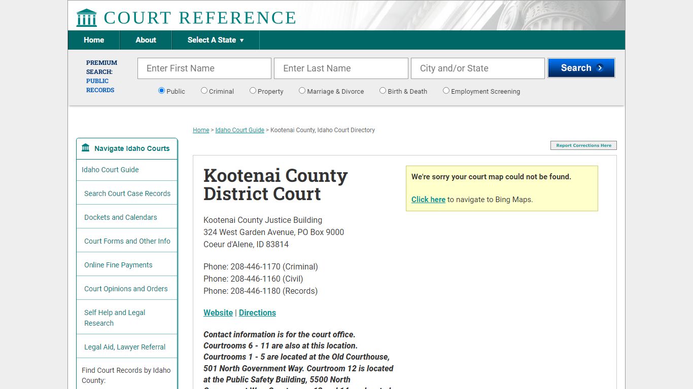 Kootenai County Court Records